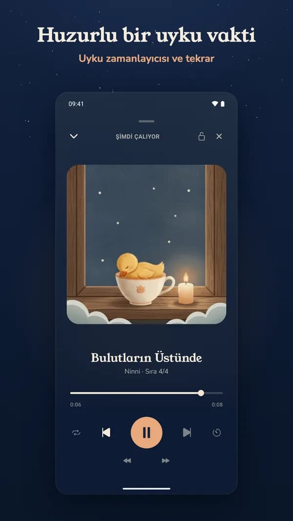 Ninni çalar ekranı